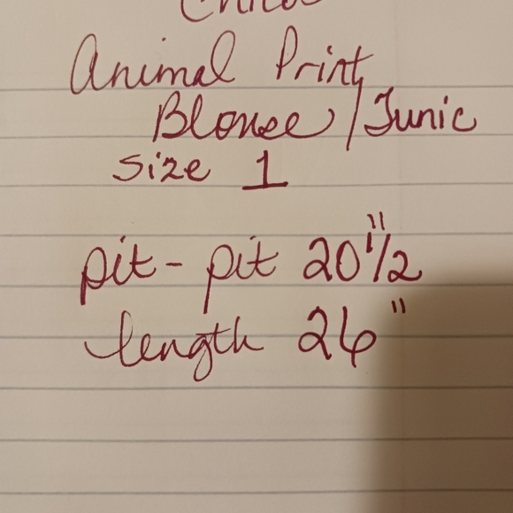 Chicos Animal Print Silky Flowy Popover Buttons - Picture 11 of 11